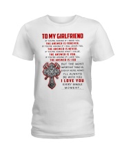 Firefighter Girlfriend The Answer Is You Ladies T-Shirt thumbnail