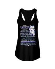 Wolf Daughter Dad Beautiful Inside And Out Ladies Flowy Tank thumbnail