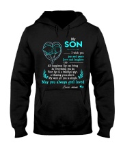 Wish You Joy Peace Wolf Hooded Sweatshirt front