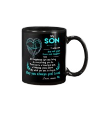 Wish You Joy Peace Wolf Mug thumbnail