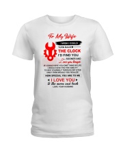 Engineer Wife Clock Ability Moon Ladies T-Shirt thumbnail