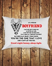 Hunting Boyfriend Good Night Sleep Tight Pillow Rectangular Pillowcase aos-pillow-rectangle-front-lifestyle-2