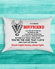 Hunting Boyfriend Good Night Sleep Tight Pillow Rectangular Pillowcase aos-pillow-rectangle-front-lifestyle-5