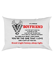 Hunting Boyfriend Good Night Sleep Tight Pillow Rectangular Pillowcase back