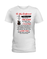 Instruments Guitar Girlfriend Clock Ability Moon Ladies T-Shirt thumbnail