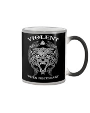 Violent When Necessary Wolf Color Changing Mug thumbnail