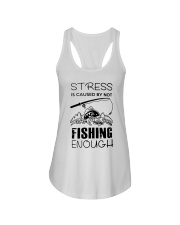 Stress Is Caused By Not Fishing Enough Ladies Flowy Tank thumbnail