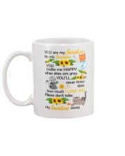 You Are My Sunshine My Only Sunshine Cat Mug back