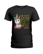 Just Wanna Hop On Your Unicorn Ladies T-Shirt thumbnail