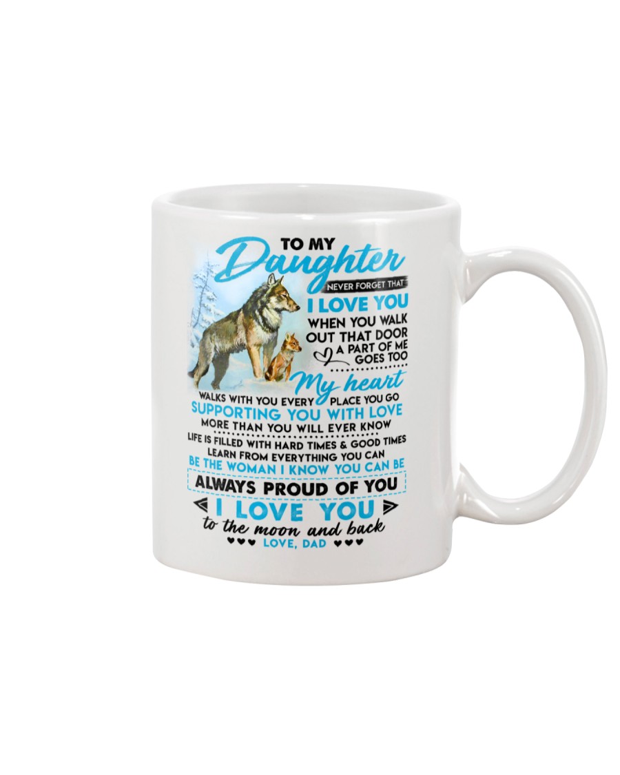 Wolf Walk Out That Door Daughter Mug