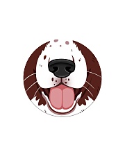 English Springer Spaniel Mouth Circle Magnet thumbnail