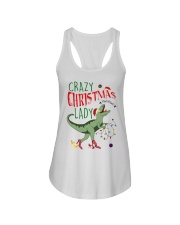 Crazy Christmas Lady Dinosaur Ladies Flowy Tank thumbnail