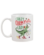 Crazy Christmas Lady Dinosaur Mug back