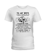 Wife Married You Wolf Ladies T-Shirt thumbnail