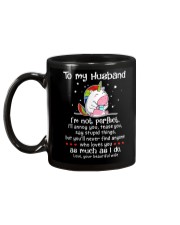 I'm Not Perfect Unicorn Mug back