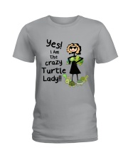 I Am The Crazy Turtle Lady Ladies T-Shirt thumbnail
