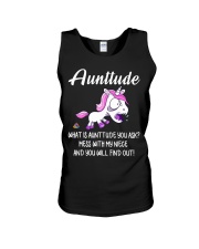 What Is Aunttude You Ask Unicorn Unisex Tank thumbnail