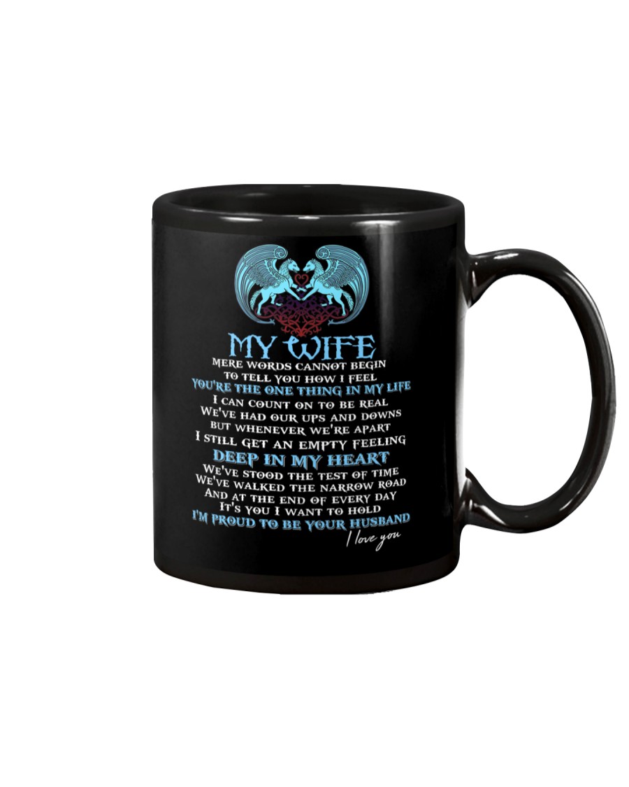 Words Begin To Tell How I Feel Wolf Wife Mug