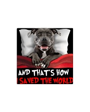 Dog Pitbull Square Magnet thumbnail