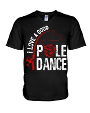 FISHING POLE DANCE GG V-Neck T-Shirt thumbnail