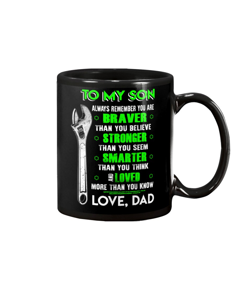 To My Son Dad Mechanic Mug