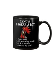 I Know I Swear A Lot Chicken Mug front