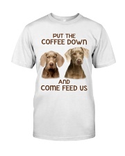 Put The Coffee Down Come Feed Us Dog Classic T-Shirt thumbnail