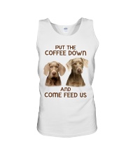 Put The Coffee Down Come Feed Us Dog Unisex Tank thumbnail