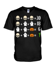 Math Teacher Halloween Math Teacher Costume V-Neck T-Shirt thumbnail