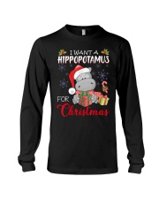 I Want A Hippopotamus For Christmas Xmas Hippo For Long Sleeve Tee thumbnail