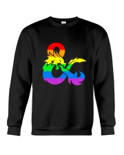 DnD Rainbow LGBT Pride Crewneck Sweatshirt thumbnail