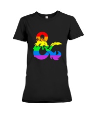 DnD Rainbow LGBT Pride Premium Fit Ladies Tee thumbnail