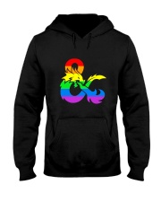DnD Rainbow LGBT Pride Hooded Sweatshirt thumbnail