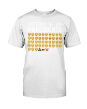 History Of US Presidents T Shirt Pro Trump Joe Biden Clown Emoji Premium Fit Mens Tee tile