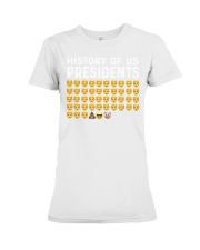 History Of US Presidents T Shirt Pro Trump Joe Biden Clown Emoji Premium Fit Ladies Tee tile
