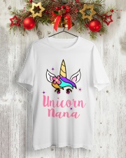 Unicorn Nana tshirt Classic T-Shirt lifestyle-holiday-crewneck-front-2
