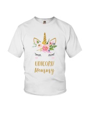 Cute Unicorn Mom Shirt Mom of the Birthday Girl Youth T-Shirt thumbnail