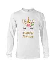 Cute Unicorn Mom Shirt Mom of the Birthday Girl Long Sleeve Tee thumbnail