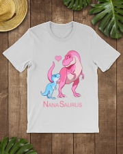 Cute Nana Saurus Dinosaur Classic T-Shirt lifestyle-mens-crewneck-front-18