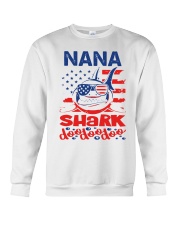 Nana Shark 4th of July Funny Gift Crewneck Sweatshirt thumbnail