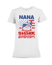 Nana Shark 4th of July Funny Gift Premium Fit Ladies Tee thumbnail