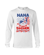 Nana Shark 4th of July Funny Gift Long Sleeve Tee thumbnail