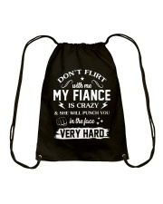 My Fiance Will Punch You In The Face Drawstring Bag thumbnail