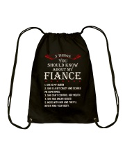 5 Things About My Fiance Drawstring Bag thumbnail
