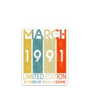 Limited Edition 1991 March Sticker tile