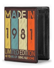 AweSome 1981 Men's Leather Wallet tile