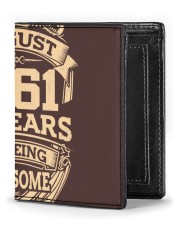 AweSome 1961 august Men's Leather Wallet tile