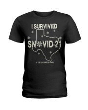I SURVIVED SN VID-21 TEXASSTRONG Ladies T-Shirt tile