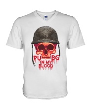 PUBG IN MY Blood V-Neck T-Shirt thumbnail