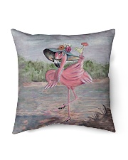 Perfect T shirt for Flamingo lovers Indoor Pillow - 16” x 16” thumbnail